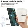 thumbnail image 3 of Wallet Case Compatible with Samsung Galaxy S24 Ultra with Card Holder, 360° Rotation Finger Ring Stand PU Leather Cover Drop Protection with Magnetic Snap Case Cover for Galaxy S24 Ultra - Green, 3 of 8