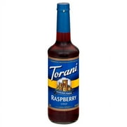 Torani Sugar-Free Raspberry Syrup, 750 mL Glass Bottle