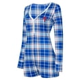 thumbnail image 2 of Women's Concepts Sport Royal Philadelphia Phillies Ashford Plaid V-Neck Knit Romper, 2 of 3