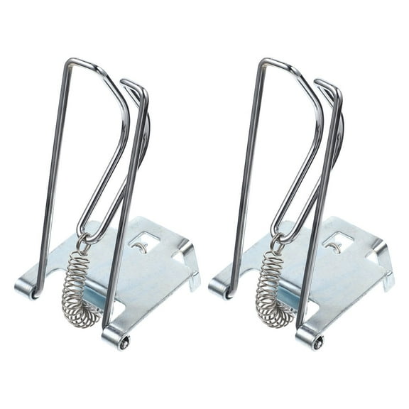 BESTOYARD 2Pcs Quick Install Cash Register Clips Metal Money Holder Clips for Store Cash Tray