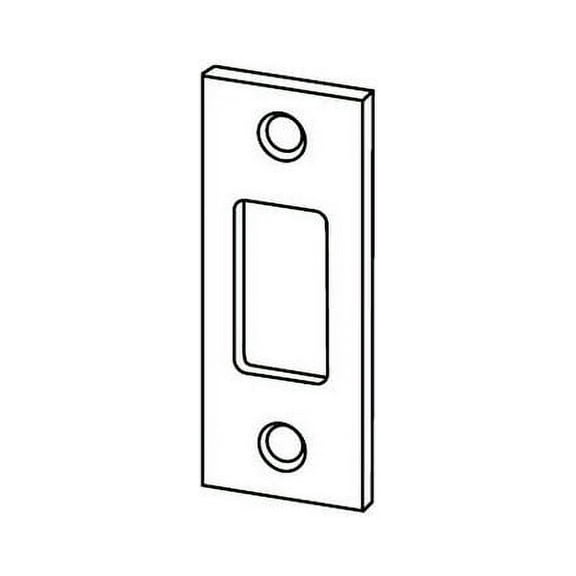 Schlage 10-094 1 1/8" x 2 3/4" Replacement Strike Plate with Square Corner, Polished Brass