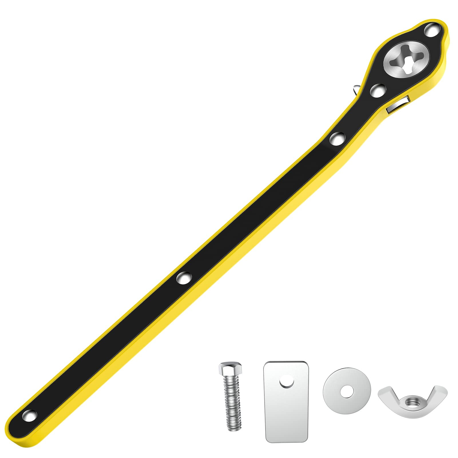 AUTOOL 360 ° Car Jack Ratchet Wrench of Labor-Saving Design,Car Jack and Lug Wrench,Tire Wheel Lug Wrench （Cars Below 2T）