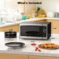 thumbnail image 5 of Willz WLCMJ412S2BCSCAF10 3-in-1 Countertop Microwave Oven with Convection, 6 Pre-Programmed Cooking Settings, 12.8" Turntable, Air Fry Kit Included, 1.3 Cu.Ft, 1000W, cu ft, Stainless Steel, 5 of 5