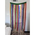 thumbnail image 5 of Maker's Craft Sari Silk Vintage Multicolor Ribbon Curtain Drapes 85'' x 45'' Inches with Colorful Tassels Boho Curtains Rod Pocket for Livingroom and Bedroom, 5 of 5