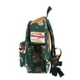 thumbnail image 4 of FORMRS School Backpack with Front Zippered Pocket 12" Student Travel Daypack, Green Christmas Gingerbread, 4 of 6
