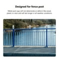 thumbnail image 2 of 4pcs Fence Post Caps Metal Fence Caps Ball Shaped Post Caps Fence Protector, 2 of 5