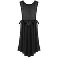 thumbnail image 6 of YiZYiF Praise Dance Tunic for Women Liturgical Dancewear Sleeveless Round Neck Overlays Worship Dress Black M, 6 of 7