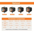 thumbnail image 4 of Tignapoo Digital Torque Wrench Meter with 1/2" to 1/4" & 3/8" Adapters, Multi-Unit Conversion, Sound & Light Alarm, Dual Modes, Black & Orange Design (Battery Not Included), 4 of 6