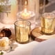 thumbnail image 3 of Juego de 36 portavelas votivos LETINE Gold Mercury Glass, 3 of 7
