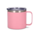 thumbnail image 1 of Billuyoard Taza portátil de acero inoxidable con tapa de asa, Camper, taza para beber leche aislada al vacío, botella para acampar, hogar, coche al aire Mostrada Rosado Billuyoard HA010518-06B, 1 of 6