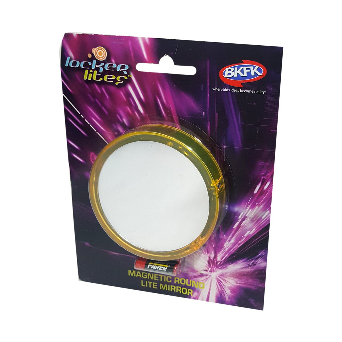 Locker Lites Round Lite Mirror Yellow MI3019013630