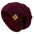 thumbnail image 2 of REDESS Slouchy Wine Beanie Hat for Women Winter Warm Knit Cap, 2 of 6