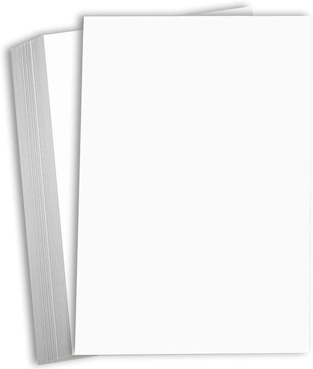 216 gsm Pack of 50 Sheets 80 lb 11 x 17 Ledger Size Smooth Cover White 