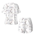 thumbnail image 5 of Lsque Rabbit Eating Women's Short-Sleeved Pajama Set - 2 Piece Soft and Lightweight Sleepwear Set-Small, 5 of 9