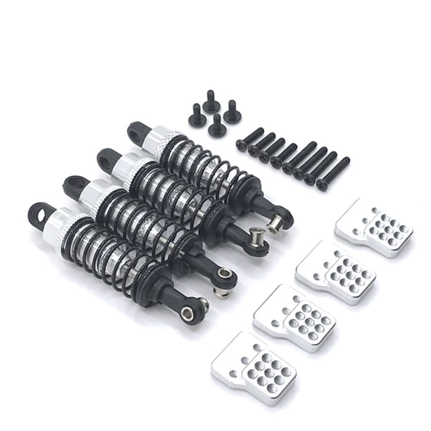 Amortiguador RC Práctico Multifuncional Simular Premium RC Amortiguador Portátil Pequeño Conveniente Accesorios de coche RC Plata 1 Juego Inevent FN001601-06