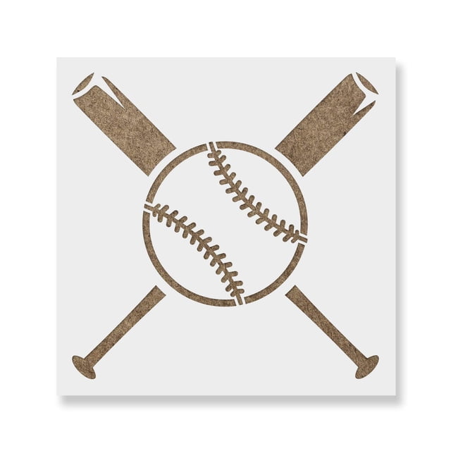 Plantilla de Arte con Bate de Béisbol Stencil Revolution