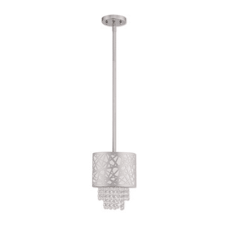 

Polished Chrome Tone Finish Mini Pendants Steel Material Medium Base 9 Long 1 Light Fixture