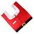 thumbnail image 3 of Cateissary Funda navideña para asiento de inodoro, juego de 3 piezas, franela de alta calidad, lavable, se adapta a varios inodoros Kits de decoración para fiestas, 3 of 6