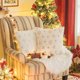 thumbnail image 1 of Juego de almohadas navideñas de copos de nieve Xhegex: cojín bordado con lentejuelas, almohada de felpa de algodón para sofá de sala, dorado/plateado, 1 of 8