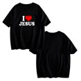 thumbnail image 5 of I Love Jesus I Heart Jesus Funny Jesus Shirt 𝓴𝓲𝓭𝓼 Black T-Shirt,S, 5 of 5