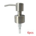 thumbnail image 1 of 6 Pcs Pompes de Remplacement en Acier Inoxydable pour Lotion Distributeur de Shampooing Gel Douche, 1 of 6