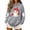 Gray2, variant on Cmtiyu Halloween Hoodies for Women, Baggy Ghosts Printing Long Sleeve Drawstring Pullover Sweatshirts, Casual Party Hoodies With Pocket, S-2XL
