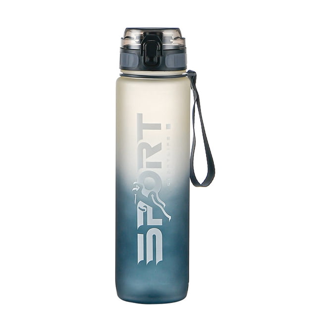 Bouteille d'Eau de Sport avec Paille Camping Randonnée Exercice Bouteille d'Eau