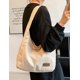 thumbnail image 5 of LHSHIDU Corduroy Shoulder Bag Winter Fall Fashion Crescent Bag Womens Mens Wide Strap Tote Handbag Solid Color, 5 of 6