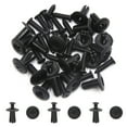 thumbnail image 2 of Unique Bargains 20Pcs Black Car Expanding Screw Plastic Rivets Splash Fender Push Type Clip 8mm, 2 of 2