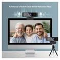 thumbnail image 4 of Webcam 2K FHD Autofocus Computer Webcam 30FPS USB Web Camera With Microphone And Privacy Cover For Conferencing, Live Streaming, Recording ,Easy to Install, 4 of 6