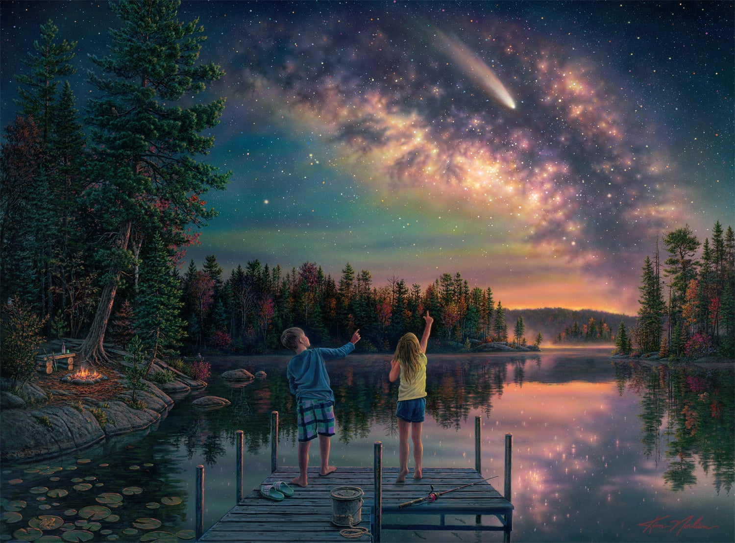 Buffalo Games 1000-Piece Kim Norlien Starry Night Adult Interlocking Jigsaw Puzzle