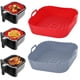thumbnail image 4 of Bandeja de silicona para freidoras de aire, cesta de silicona reutilizable para horno, Pizza, pollo frito, accesorios de revestimiento, 22cm, 4 of 5