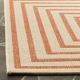 thumbnail image 3 of Safavieh Linden Amelia Geometric Indoor/Outdoor Area Rug, Cream/Rust, 4' x 6', 3 of 8