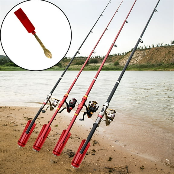 BESTSKY Fishing Rod Stand Holder - 32cm Iron Ground Spike for Shore Fishing | Compatible with Most Rod Types | Sand & Mud Stabilizer - 1 Pack