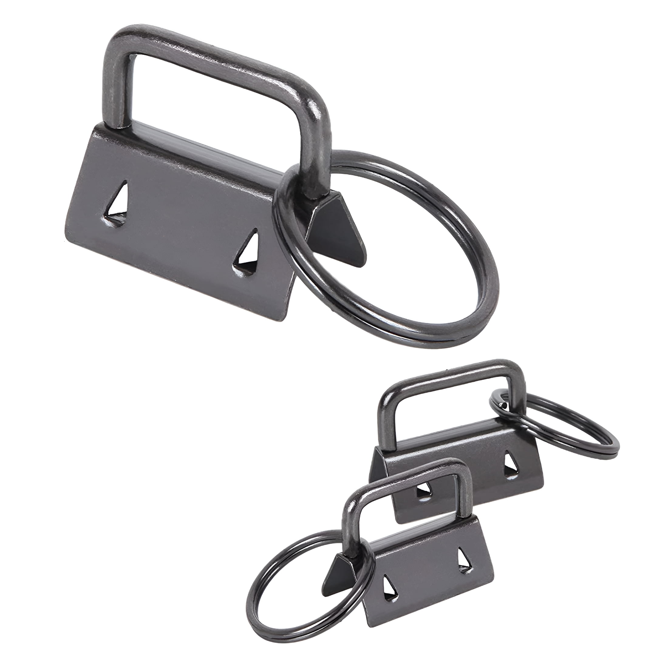 ZHZFKQ 2026 New 100 Pcs Wristlet Hardware, 1 Inch Key Fob Hardware for Keychain, Key Lanyard and Key Chain Making Hardware Supplies for Diy, Crafting, Gifts, Key Organization