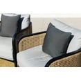 thumbnail image 6 of RSH Decor: 4 Square Throw Pillows | 17" x 17" | All-Weather Fabric | Black & White Stripe + Aztec, 6 of 8