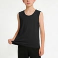 thumbnail image 2 of Yanlir Débardeur Sans Manches à Col Rond Uni pour Enfants, Haut Décontracté d'Extérieur Confortable pour Garçons 2 -15 Ans, Tenue d'Été Active, Vêtements d'Été, 2 of 6