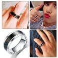 thumbnail image 3 of Maoww Temperature Ring Steel Emotion Mood Rings Couple Intelligent Sensitive Hand Jewelry, Size 12, Silver, 3 of 9