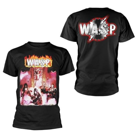 W.A.S.P. Men's First Album Cover Logo T-Shirt Black 2X-Large | Officially Licensed Merchandise