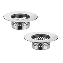 4/2/1PCS Bathroom Sink Strainer, Bathtub Drain Cover Lavatory Sink Drain Strainer Hair Catcher for Laundry Utility RV Sink, Stainless Steel Drain Filter