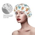 thumbnail image 5 of Sea turtle Shower Cap, Reusable Bath Hair Hat for all Hair Lengths Hair Cover with Elastic Band Double Waterproof Layers Bathing Hat, 5 of 5