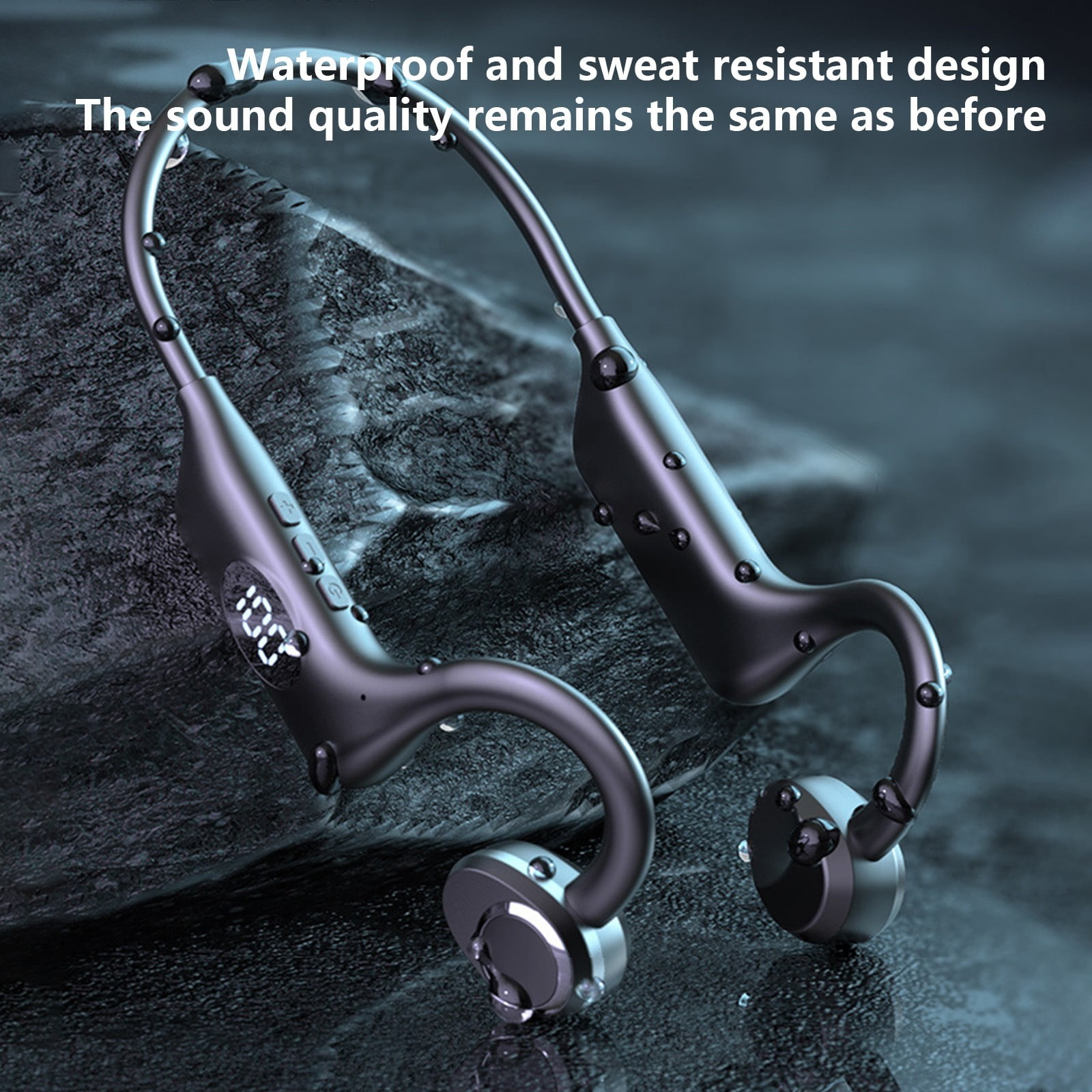 3 Packs Bluetooth Bone Conduction Headphones Wireless Open Ear Sports Headset with Mic 8H Playtime IPX5 Waterproof Lightweight for Running Cycling Workouts