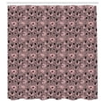 thumbnail image 2 of Ambesonne Abstract Shower Curtain, Dancers and Flowers, 69"Wx70"L, Rose Black Dried Rose, 2 of 4