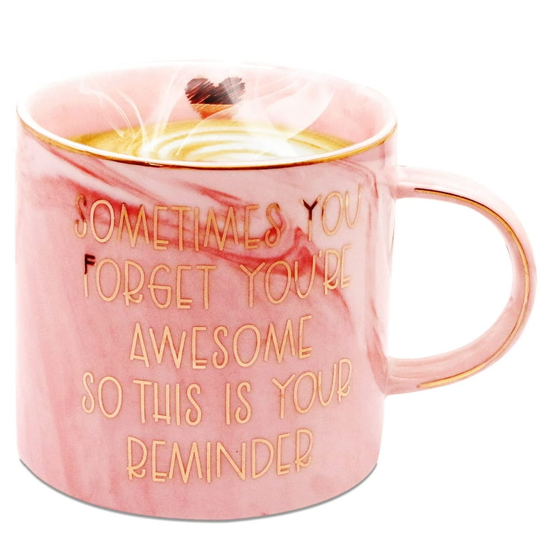 KLUBI Inspirational Gifts for Men or Women- Stainless Steel Coffee Mug/Tumbler– “Sometimes You Forget You’re Awesome” Gift Idea for Birthday, Coworker