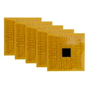 5pcs Cell Phone Booster Portable Cell Phone Signal Booster Square Mobile Phone Enhancement Stickers Signal Patch Cell Phone Booster Chip for Enhance Your Mobile Phone Gold Tone