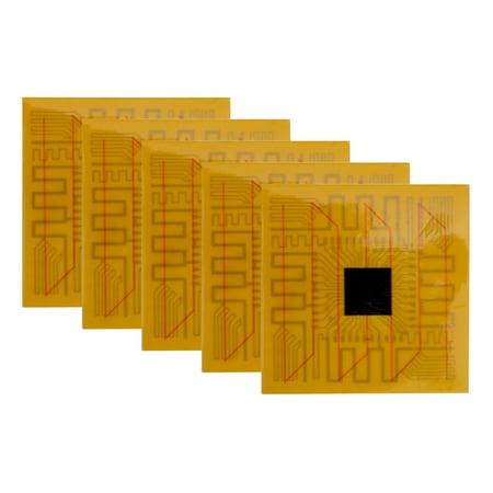 5pcs Cell Phone Booster Portable Cell Phone Signal Booster Square Mobile Phone Enhancement Stickers Signal Patch Cell Phone Booster Chip for Enhance Your Mobile Phone Gold Tone