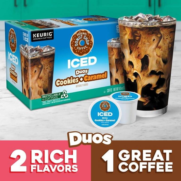 The Original Donut Shop Iced Duos Cookies & Caramel Coffee K-Cups (10 ct) | Albertsons