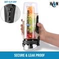 thumbnail image 6 of Hydration Nation Portable Water Bottle with Fruit Infuser for Healthy & Delicious Hydration - Black, 6 of 7