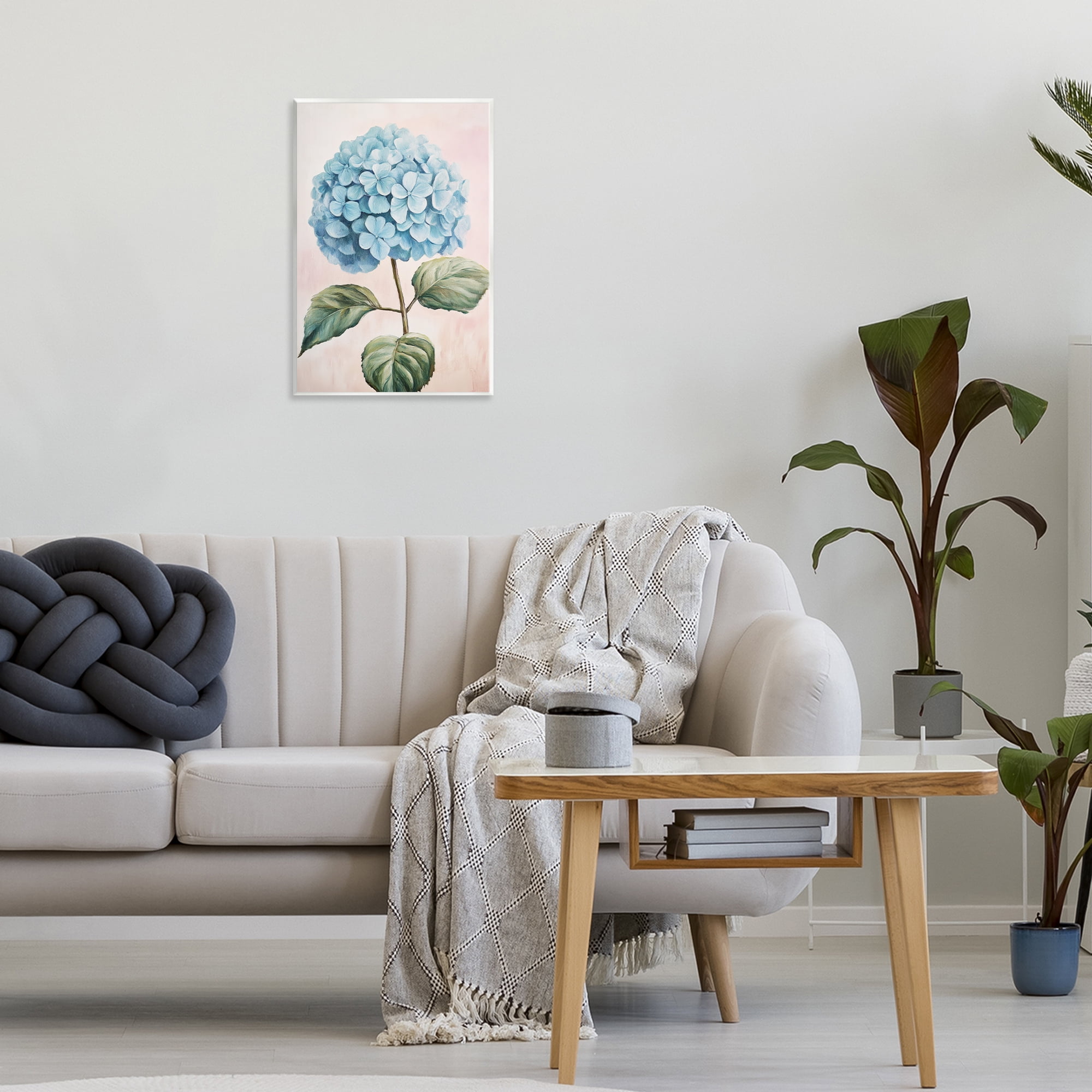 Stupell Industries Delicate Baby Blue Hydrangea Wall Plaque Art, design by Petal Prints Design
