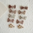 thumbnail image 4 of 5 Pair Children's Hair Clips with Butterfly Bows, Soft Hair Barrettes Easy to Wear Hair Decors for Daily and Party Use, 4 of 8